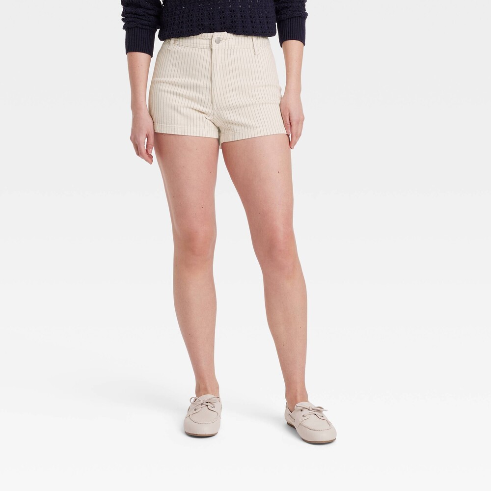 High-Rise Sailor Jean Shorts